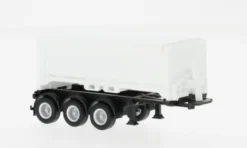 Herpa Abraumcontainerauflieger 3achs, weiss, 1:87,