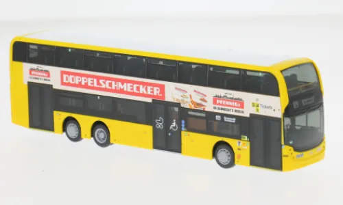 Rietze Alexander Dennis Enviro 500, BVG-Pfennigs Doppelschmecker, 1:87, Outlet