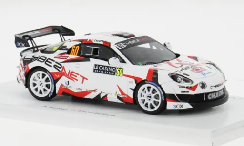 Spark Alpine A110 Rally RGT, Rallye WM, Rallye Monte Carlo, 2024, Chazel Technologie Course, #60, A.Fumal/J.Escartefigue, 1:43, Hot