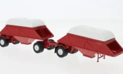Neo Anhänger Double Bottom Dump Trailer, rot, 1955, 1:64, Online
