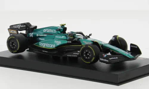 Bburago Aston Martin AMR23, Formel 1, 2023, Aston Martin Aramco Cognizant F1 Team, Cognizant, #14, F.Alonso, 1:43,