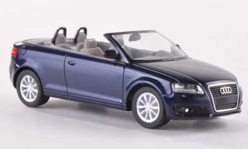 I-Herpa Audi A3 Cabriolet (8P), dunkelblau, 2008, 1:87,