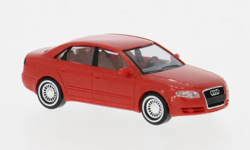 Busch Audi A4, rot, 2004, 1:87, Best