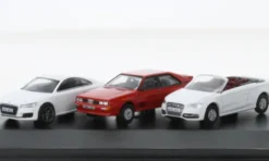 Oxford Audi 3er-Set: Quattro, TT und A3 Cabriolet, 1:76, Sale