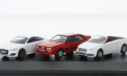 Oxford Audi 3er-Set: Quattro, TT und A3 Cabriolet, 1:76, Sale
