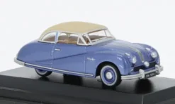 Oxford Austin Atlantic Coupe, blau/hellbeige, 1:76, Best