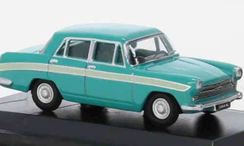 Oxford Austin Cambridge, helltürkis/weiss, 1:76, Outlet