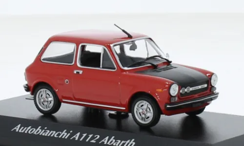 Maxichamps Autobianchi A112 Abarth, rot, 1974, 1:43, New