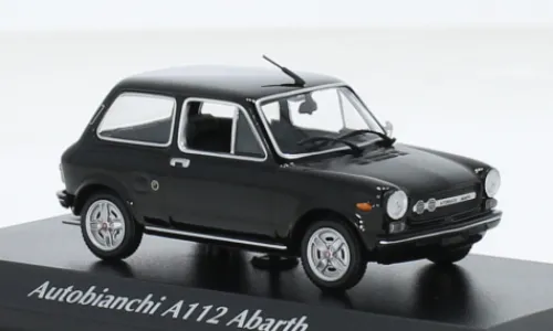 Maxichamps Autobianchi A112 Abarth, schwarz, 1974, 1:43, Clearance