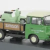 Schuco Barkas B1000, dunkelgrün/braun, 1:43, New