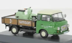 Schuco Barkas B1000, dunkelgrün/braun, 1:43, New