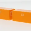Herpa - Baucontainer 2 x 20ft, orange, 1:87, New