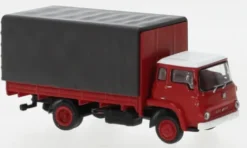 Brekina Bedford TK PP, rot/schwarz, 1960, 1:87,