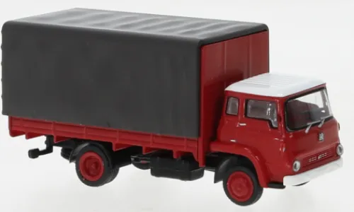 Brekina Bedford TK PP, rot/schwarz, 1960, 1:87,