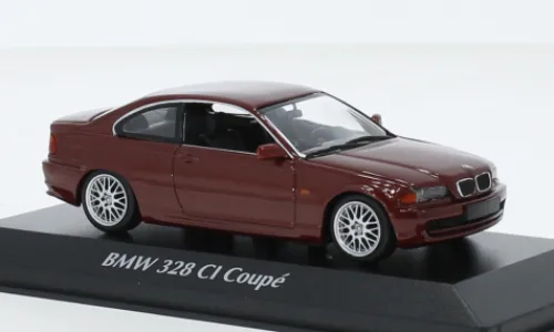 Maxichamps BMW 328 CI (E46), dunkelrot, 1999, 1:43, Sale