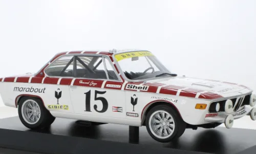 Minichamps BMW 2800 CS, 24h Spa, 1972, Racing Team Marabout, #15, V.Gaye/W.Braillard, 1:18, New