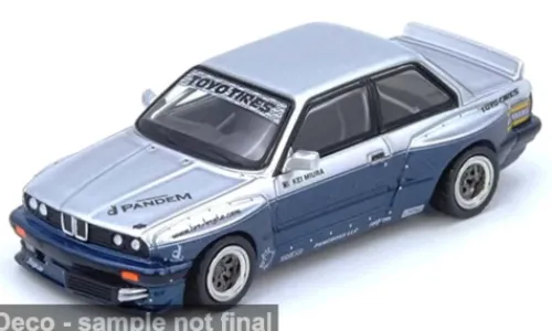 INNO64 BMW E30 M3, silber/blau, 1:64, Clearance