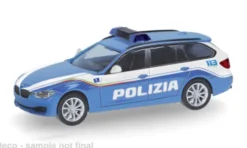 Herpa BMW 3er Touring, Polizia (IT), 1:87, New