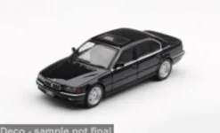 Mini GT BMW 750iL (E38), schwarz, 1999, 1:64, Best