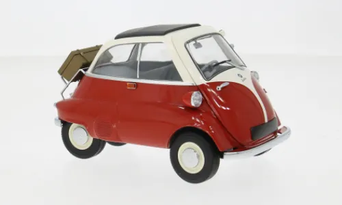Minichamps BMW Isetta, weiss/rot, 1955, 1:18, New
