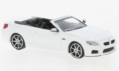 Minichamps BMW M6 Cabrio, weiss, 2015, 1:87,