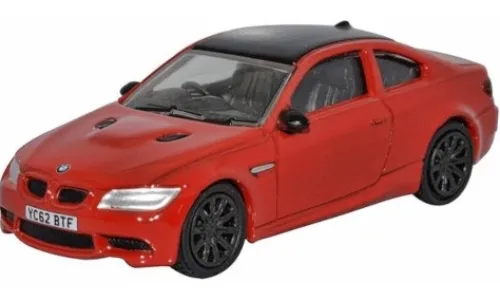 Oxford BMW M3 (E92), rot/schwarz, 1:76, Hot