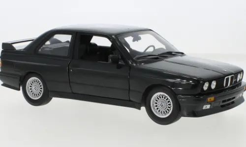 Minichamps BMW M3 (E30), schwarz, 1987, 1:18, New