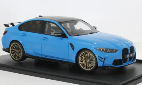 Solido BMW M3 (G80), blau/schwarz, 1:18, Outlet