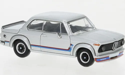 PCX87 BMW 2002 turbo, silber/Dekor, 1973, 1:87, Hot