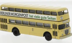 Brekina Büssing D2U Doppeldecker, 1960, BVG - Berliner Morgenpost, 1:87, Clearance