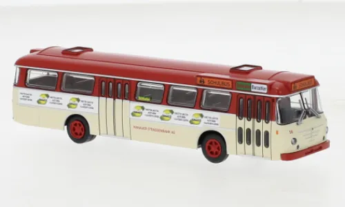 Brekina Büssing Senator 12 D, 1962, Hanau - Nette Leute, 1:87,