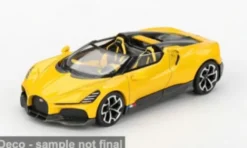 Mini GT Bugatti W16, gelb/schwarz, 2023, 1:64,