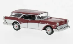 Brekina Buick Century Caballero, dunkelrot/weiss, 1957, 1:87,