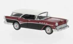 Brekina Buick Century Caballero, rot/schwarz, 1957, 1:87,