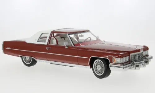 Stamp Models Cadillac Coupe de Ville, orange, 1976, 1:18,