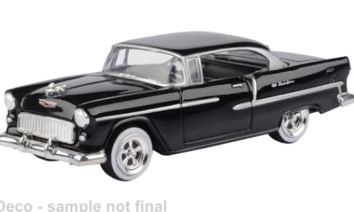 Motormax Chevrolet Bel Air, schwarz, 1955, 1:43, New