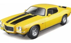 Maisto Chevrolet Camaro Z28, gelb/schwarz, 1971, 1:18, New