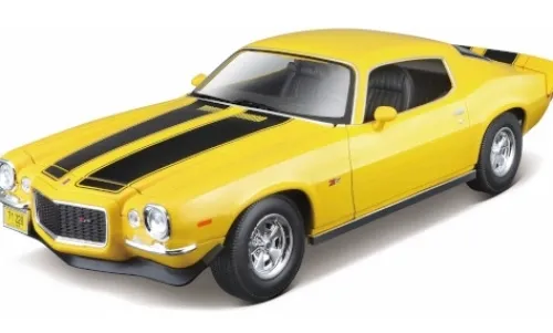 Maisto Chevrolet Camaro Z28, gelb/schwarz, 1971, 1:18, New
