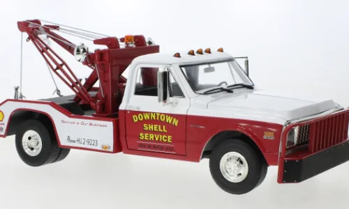 Greenlight Chevrolet C-30 Dually Wrecker, 1972, Downtown Shell Service, 1:18, Discount