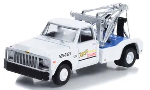 Greenlight Chevrolet C-30 Dually Wrecker, weiss, 1969, Fall Guy Stuntman Association, 1:64, Best