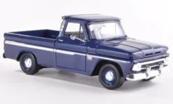 Motormax Chevrolet C10 Fleetside Pick Up, dunkelblau, 1966, 1:24, Clearance