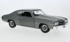 ACME Chevrolet Chevelle LS6, dunkelgrau/schwarz, 1970, 1:18, Clearance