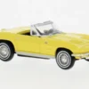 Brekina Chevrolet Corvette C2 Cabrio, hellgelb, 1962, 1:87, Discount