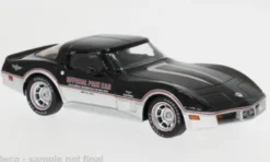 IXO Chevrolet Corvette (C3), schwarz/silber, 1980, 1:43, Hot