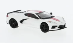 PCX87 Chevrolet Corvette (C8) Stingray, weiss/rot, 2020, 1:87, Online