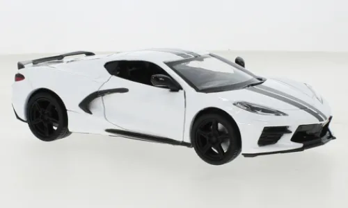 Motormax Chevrolet Corvette C8 Stingray, weiss, 2020, 1:24, Sale