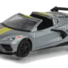 Greenlight Chevrolet Corvette (C8) Stingray Convertible, silber, 2022, 1:64, New
