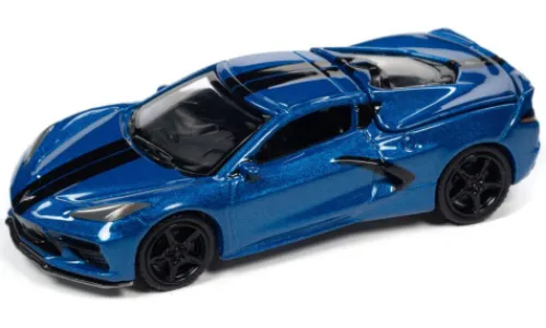 Auto World Chevrolet Corvette (C8) Stingray, blau, 2020, 1:64, Clearance
