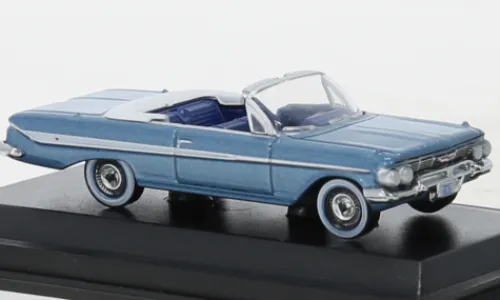 Oxford Chevrolet Impala Convertible, blau/weiss, 1961, 1:87, Online