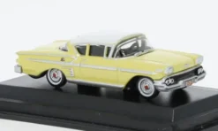 Oxford Chevrolet Impala Sport Coupe, hellgelb/weiss, 1958, 1:87,
